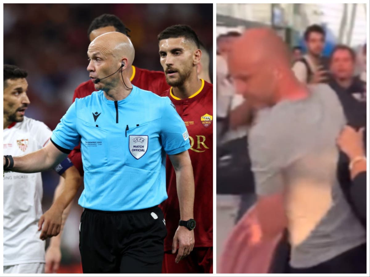 Anthony Taylor English Referee Harassed By Roma Followers At Airport 